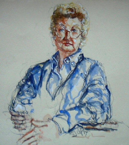 Courtroom sketch of Elisabeth Cons-Boutboul