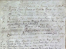 Dick Turpin's Baptism record (fifth one down). Reproduced by Essex Record Office.