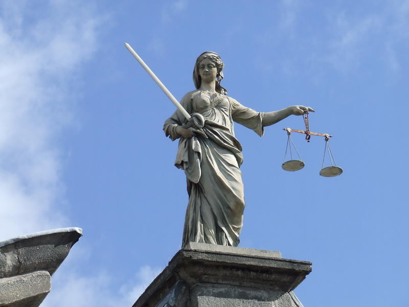 The statue of Lady Justice at Dublin Castle